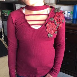 Maroon long sleeve